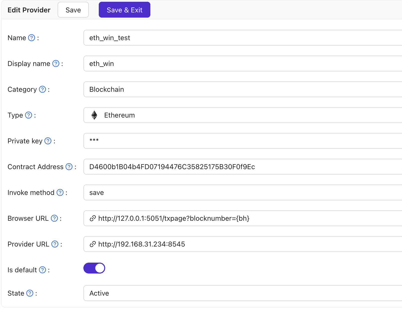 Configuration Example