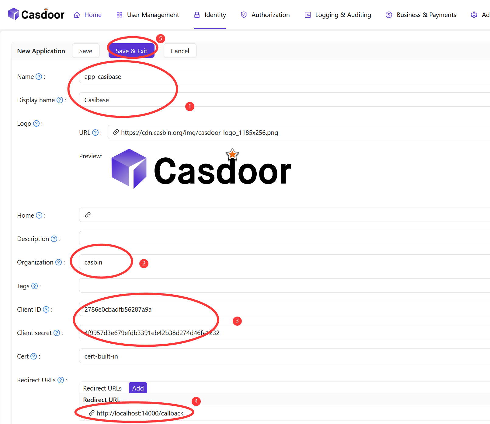 Casdoor-applications-form-filling